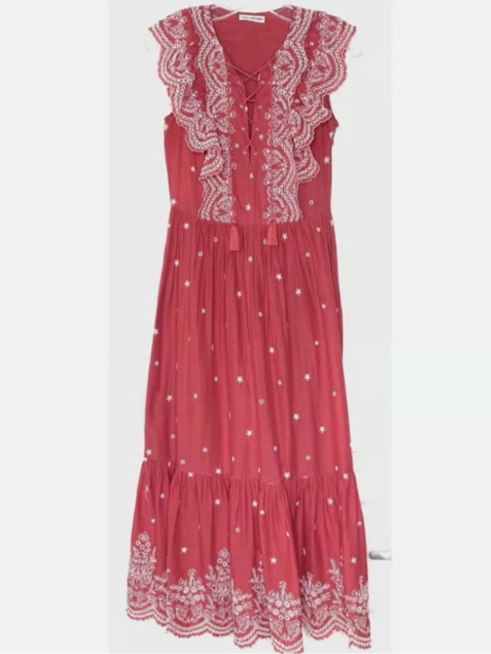 Ulla Johnson Red Dress Topline